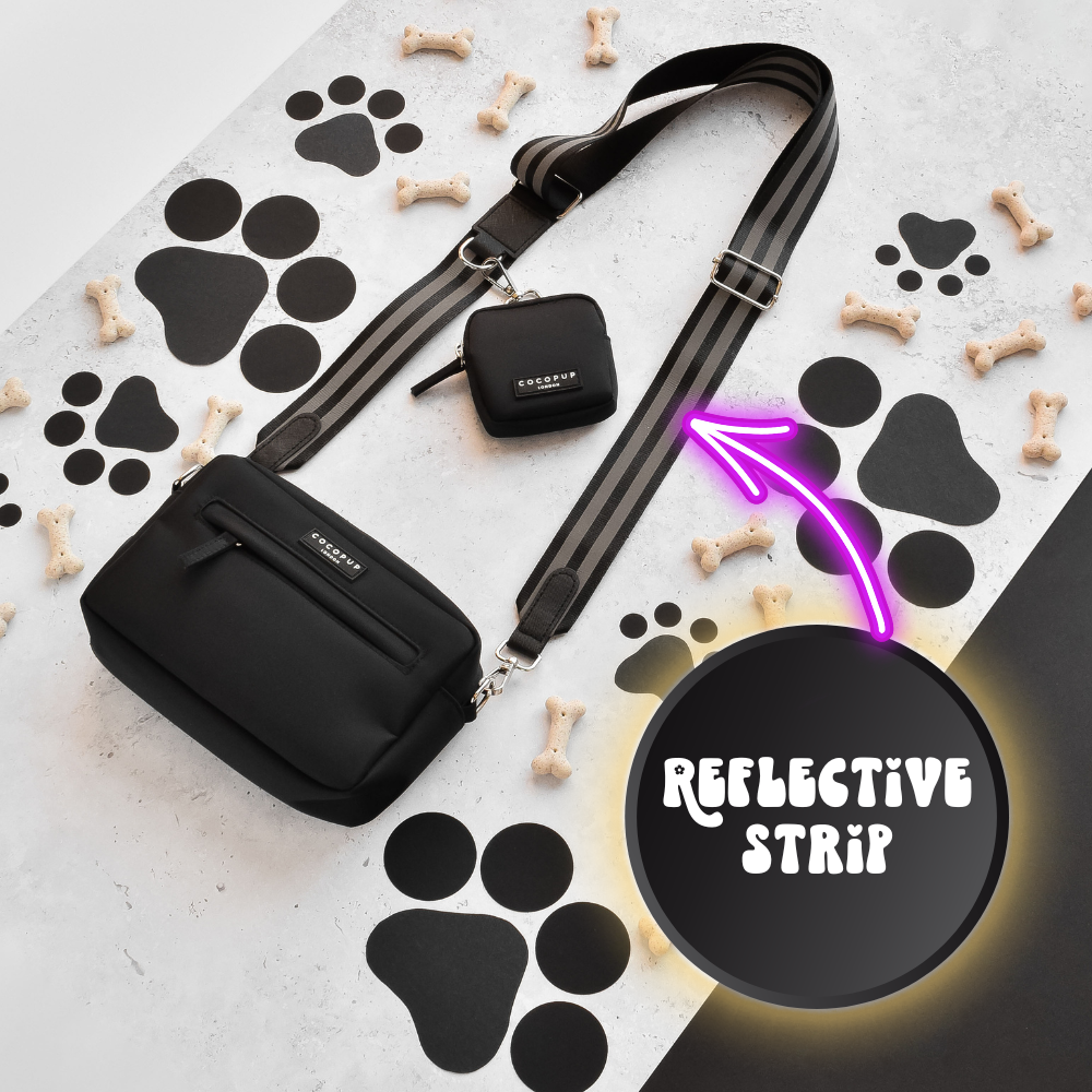 Dog Walking Bag Bundle - Reflective Black