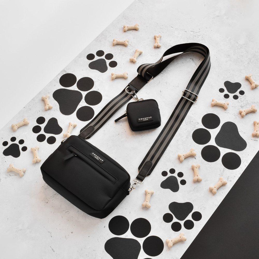 Dog Walking Bag Bundle - Reflective Black