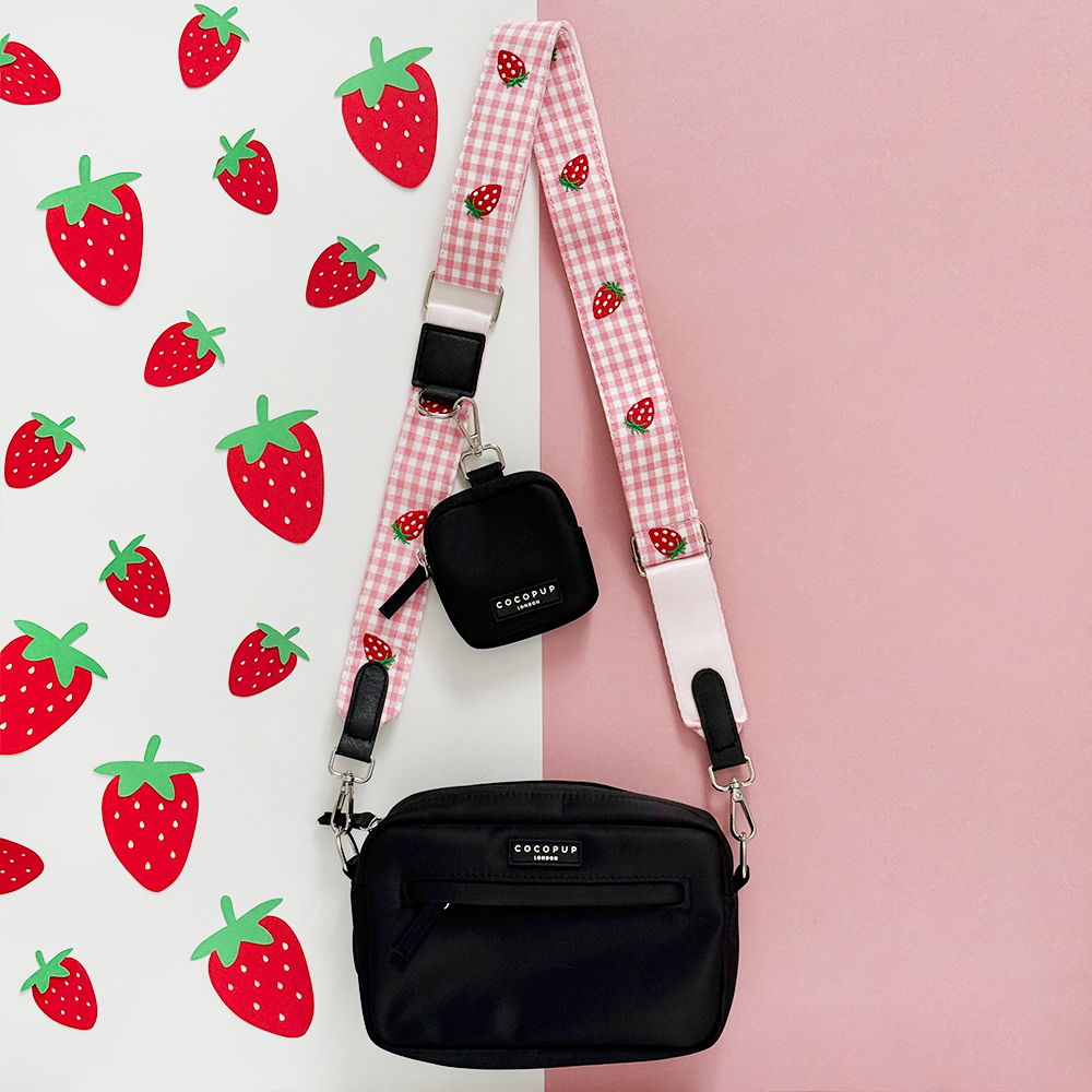 Dog Walking Bag Bundle - Strawberry Picnic Pup