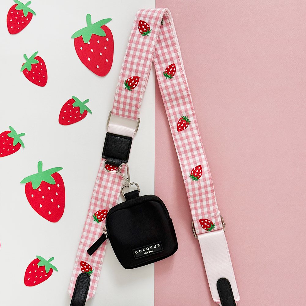 Dog Walking Bag Bundle - Strawberry Picnic Pup