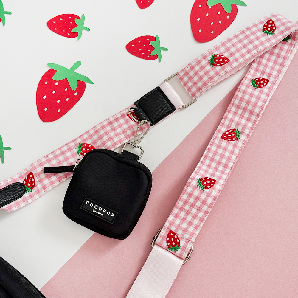 Dog Walking Bag Bundle - Strawberry Picnic Pup
